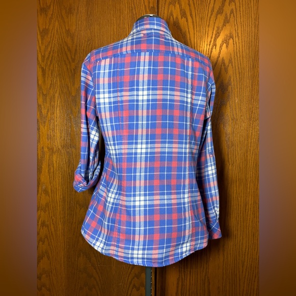 Duluth Trading Co women’s Blue and Red Plaid Shirt - small - Picture 7 of 11